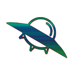 T-Shirt Minimaliste Alien UFO Ship Art Sci-Fi