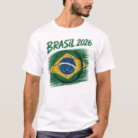 T-Shirt Minimaliste Brasil 2026 | Fan de Football 