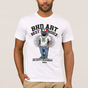 T-shirt minimaliste conception BHD ART Bold Silhou