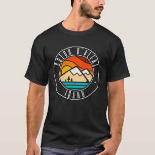 T-shirt Minimaliste en plein air Coeur d Alene Idaho ID