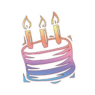 T-shirt minimaliste Gâteau d'anniversaire   Art de