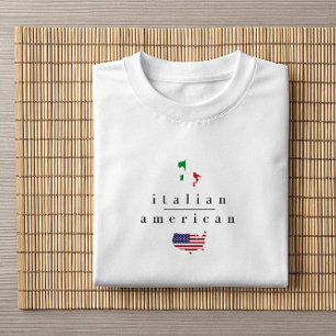T-shirt Minimaliste Italien Américain   Chemise du patrimo