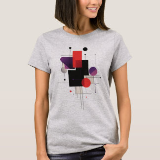 T-shirt minimaliste moderne et géométrique Abstrai