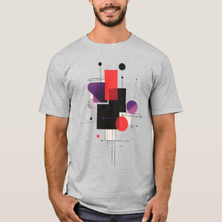 T-shirt minimaliste moderne et géométrique Abstrai