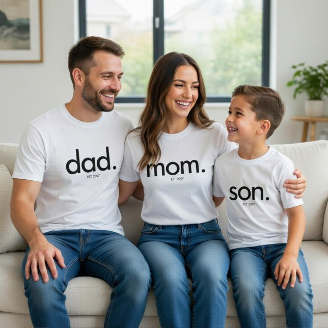 T-shirt Minimaliste Papa | papa. Chemise Moderne (Créateur téléchargé)