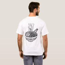T-shirt minimaliste Ramen Line Art
