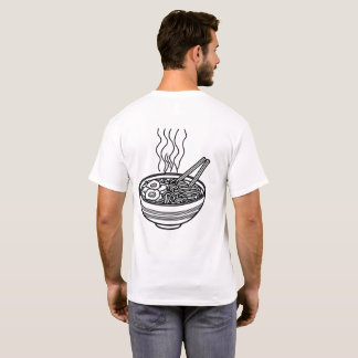 T-shirt minimaliste Ramen Line Art