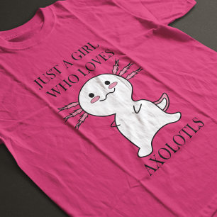 T-Shirt minimaliste Rose Axolotl pour enfants
