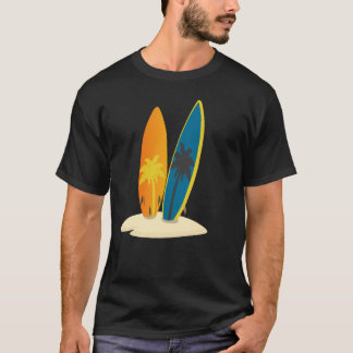 T-shirt Minimaliste Soleil Mer 