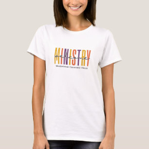 T-shirt Ministère de bienvenue Couleur neutre Nom personna