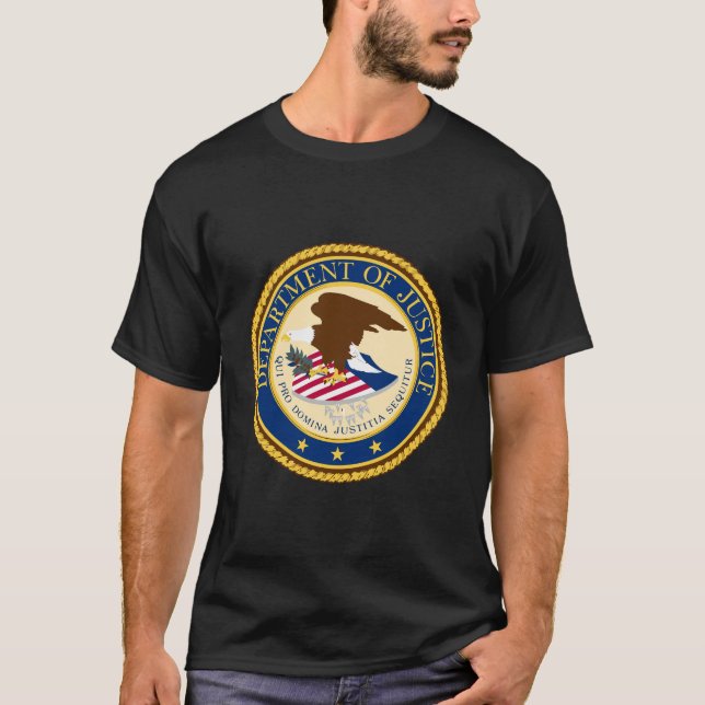 T-shirt Ministère De La Justice Doj (Devant)