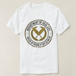 T-shirt Ministère de la vraie vie drôle vintage gouverneme