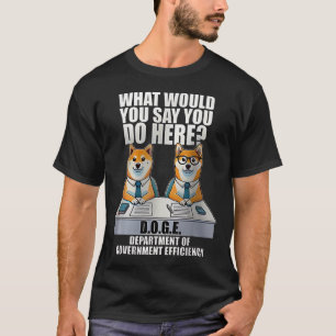 T-shirt Ministère De L'Efficacité Gouvernementale D.o.g.e 
