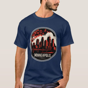 T-shirt Minneapolis Ville Minnesota États-Unis ami