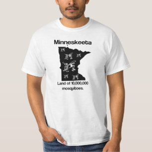 T-shirt Minneskeeta Terre des moustiques Funny MN T Shirt