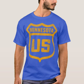 T-shirt Minnesota - autoroute américaine en détresse look