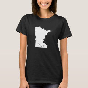 T-shirt Minnesota Love Heart Home État Midwest Vintage Re