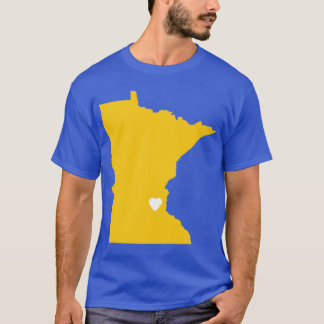 T-shirt Minnesota Love in Mustard