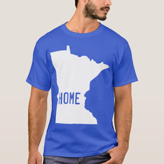 T-shirt Minnesota Maison en blanc surdimensionné (Devant)