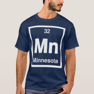 T-shirt Minnesota, MN, Élément de tableau périodique, 32e 