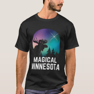 T-shirt Minnesota Oie du Nord Aurora Borealis Lumières Mi