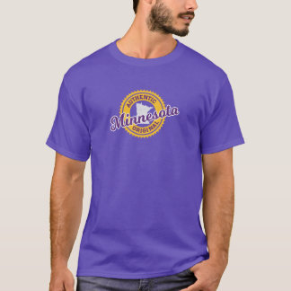 T-SHIRT MINNESOTA - ORIGINAL AUTHENTIQUE - COULEURS VIKING