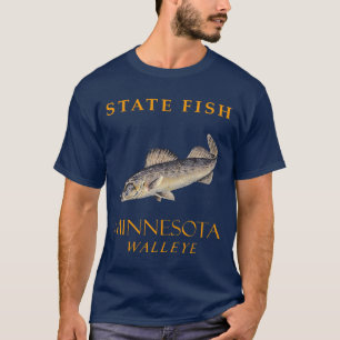 T-shirt Minnesota Territoire Poisson Le Walleye