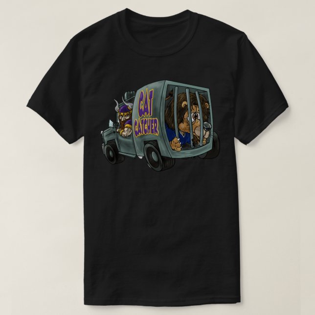 T-shirt Minnesota Vikings Vans Vikings vs Lions (Design devant)
