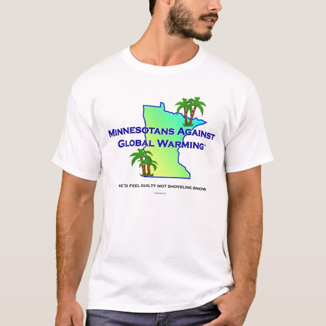 T-shirt Minnesotans contre le réchauffement climatique (Devant)