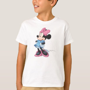 T-shirt Minnie bleue Mains sur les hanches