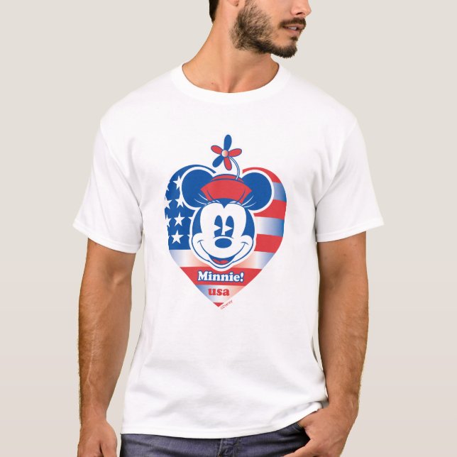 T-shirt Minnie classique | Patriotique (Devant)