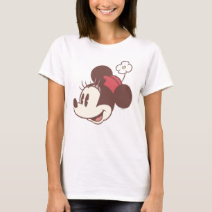 T-shirt Minnie classique Visage de fleur latérale