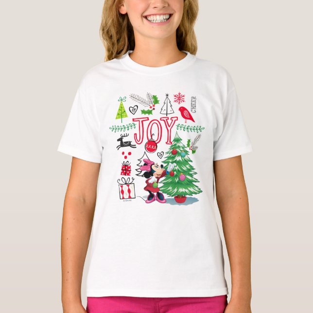 T-shirt Minnie | Minnie's Christmas Joy (Devant)