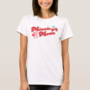 T-shirt Minnie Mouse Cerise Douce Script