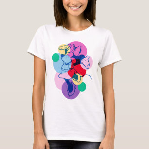 T-shirt Minnie Mouse colorée, Art Pop Moderne