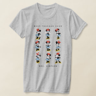 T-shirt Minnie Mouse Meilleur enseignant jamais