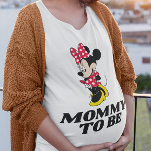 T-shirt Minnie Mouse Pois rouges - Maman à être