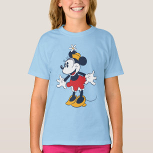 T-shirt Minnie Mouse Pose Fun Chapeau Fleur