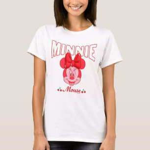 T-shirt Minnie Mouse Retro Sourire Cerise