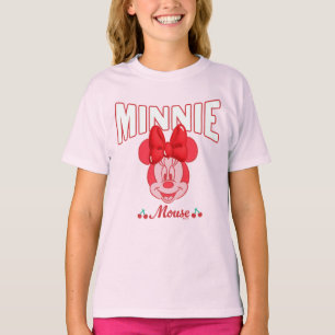 T-shirt Minnie Mouse Retro Sourire Cerise