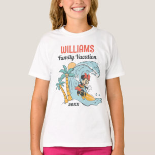T-shirt Minnie Mouse   Summer Beach Vacances en famille