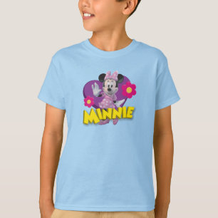 T-shirt Minnie rose En train de faire signe