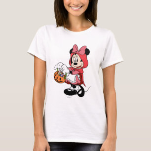 T-shirt Minnie Souris habillée comme un petit chapeau roug