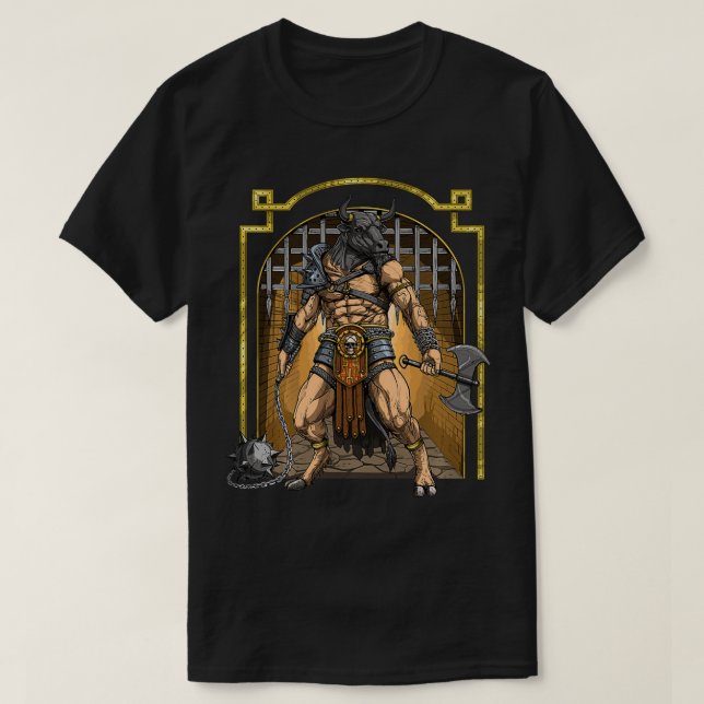 T-shirt Minotaur Ancient Greek Mythology Bull Mythical Cre (Design devant)