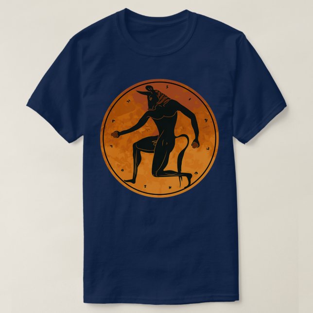 T-shirt Minotaure La gloire de la Grèce antique (Design devant)