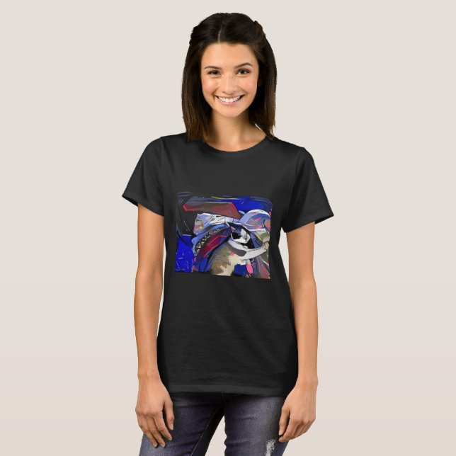 T-shirt minou d'afterdark de raquette (Devant entier)