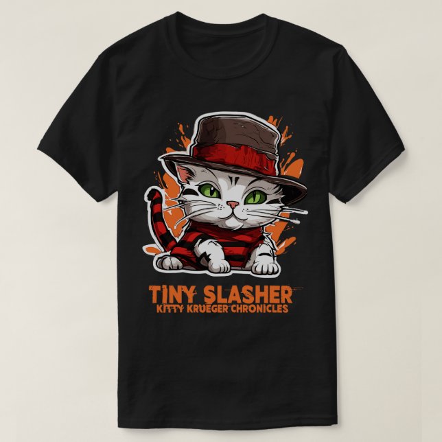 T-shirt Minuscule Slasher Kitty Krueger (Design devant)