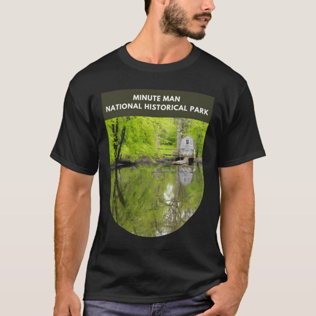 T-shirt Minute Man National Historical Park - Massachusett (Devant)