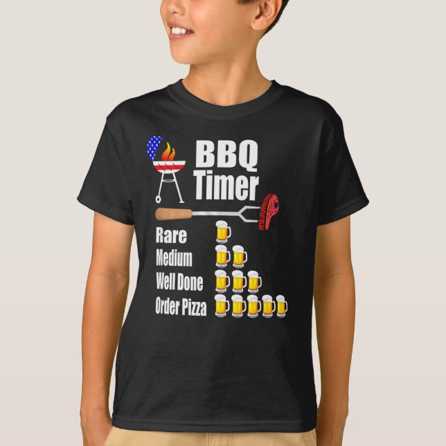 T-shirt Minuteur de barbecue drôle - cadeau de barbecue gr (Devant)
