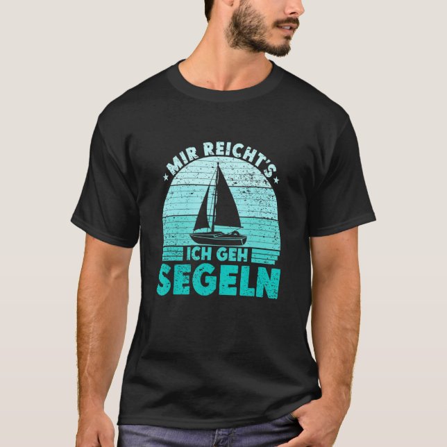 T-shirt Mir reichts Ich geh sailboat skipper catamaran (Devant)